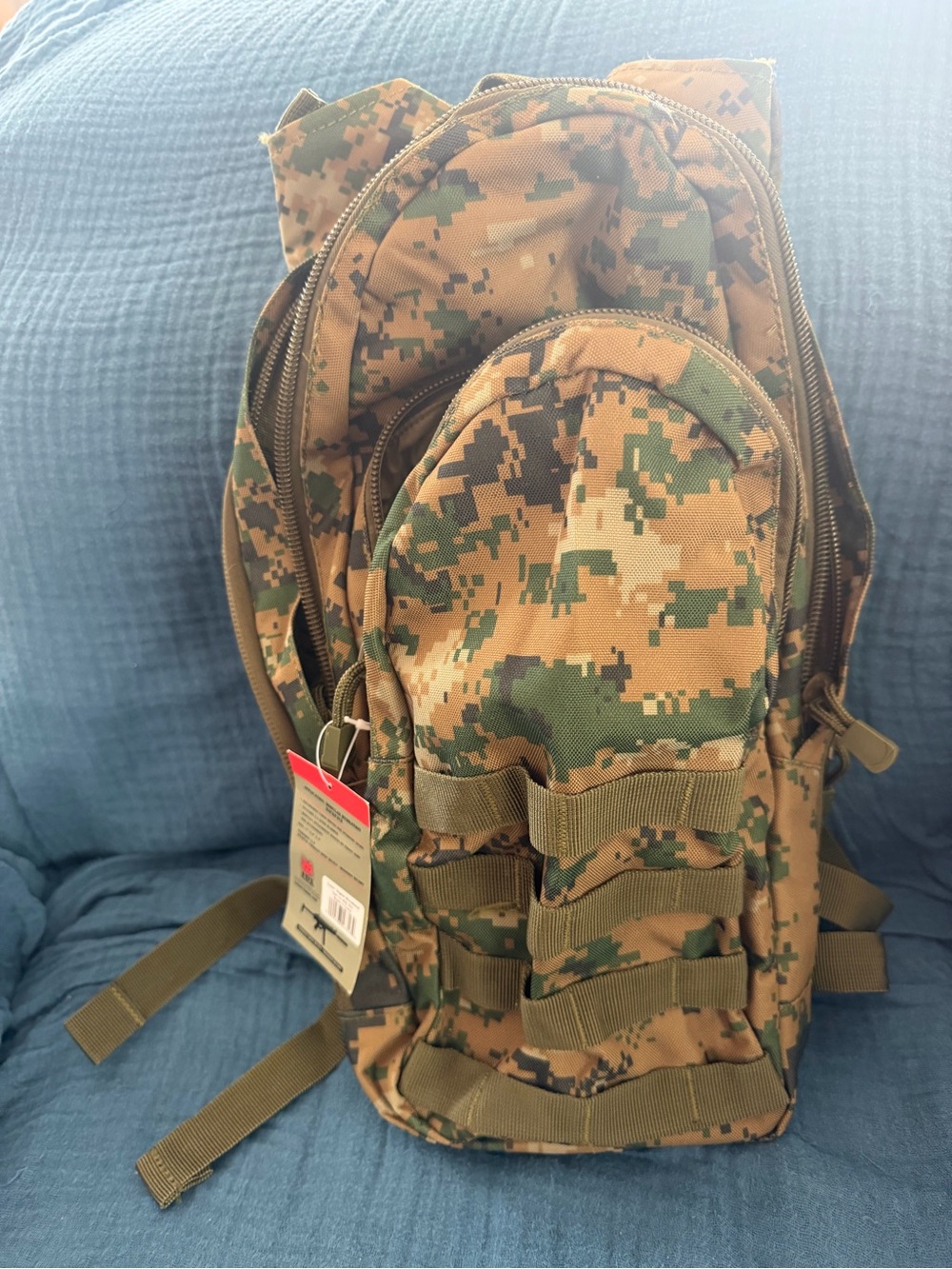 Fox Digital Camo Backpack in Green and Brown
